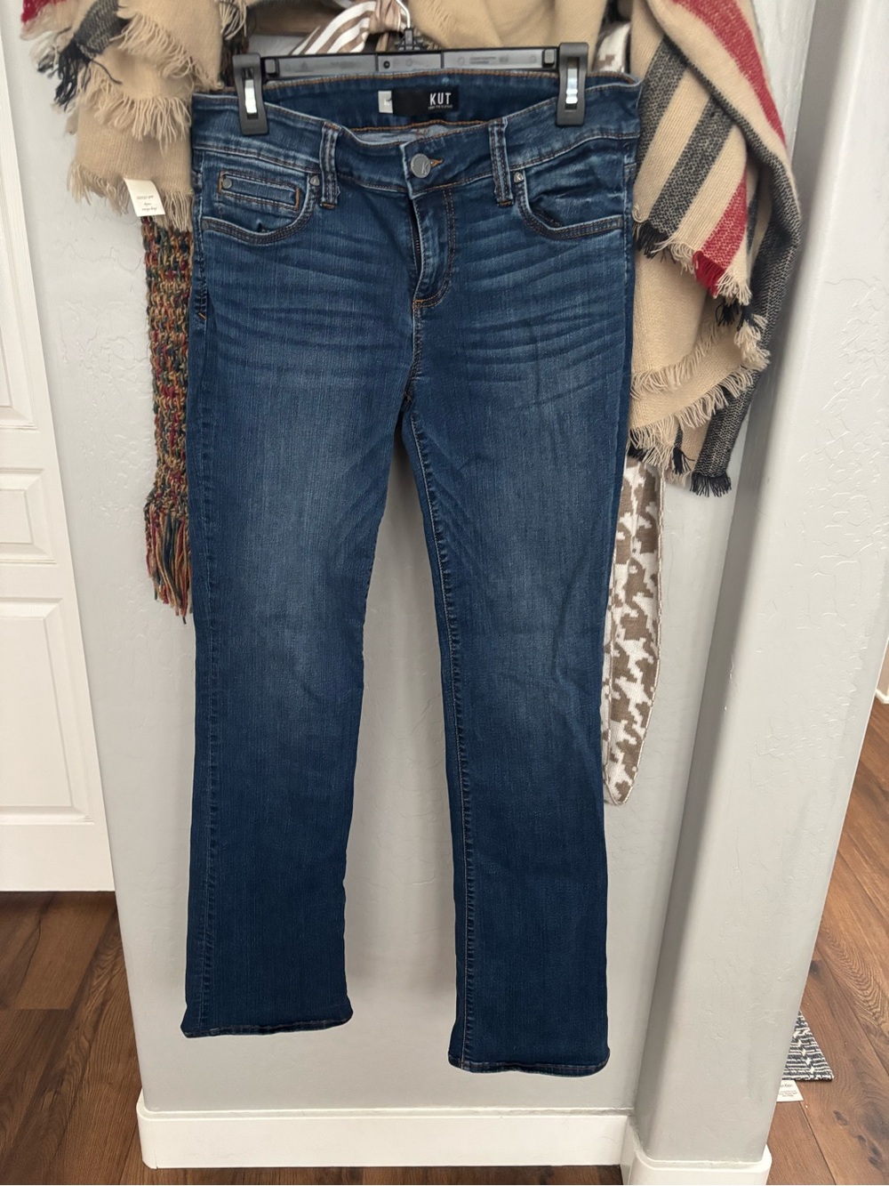 Kut from the Kloth Boot Cut Jeans in Dark Blue Wash